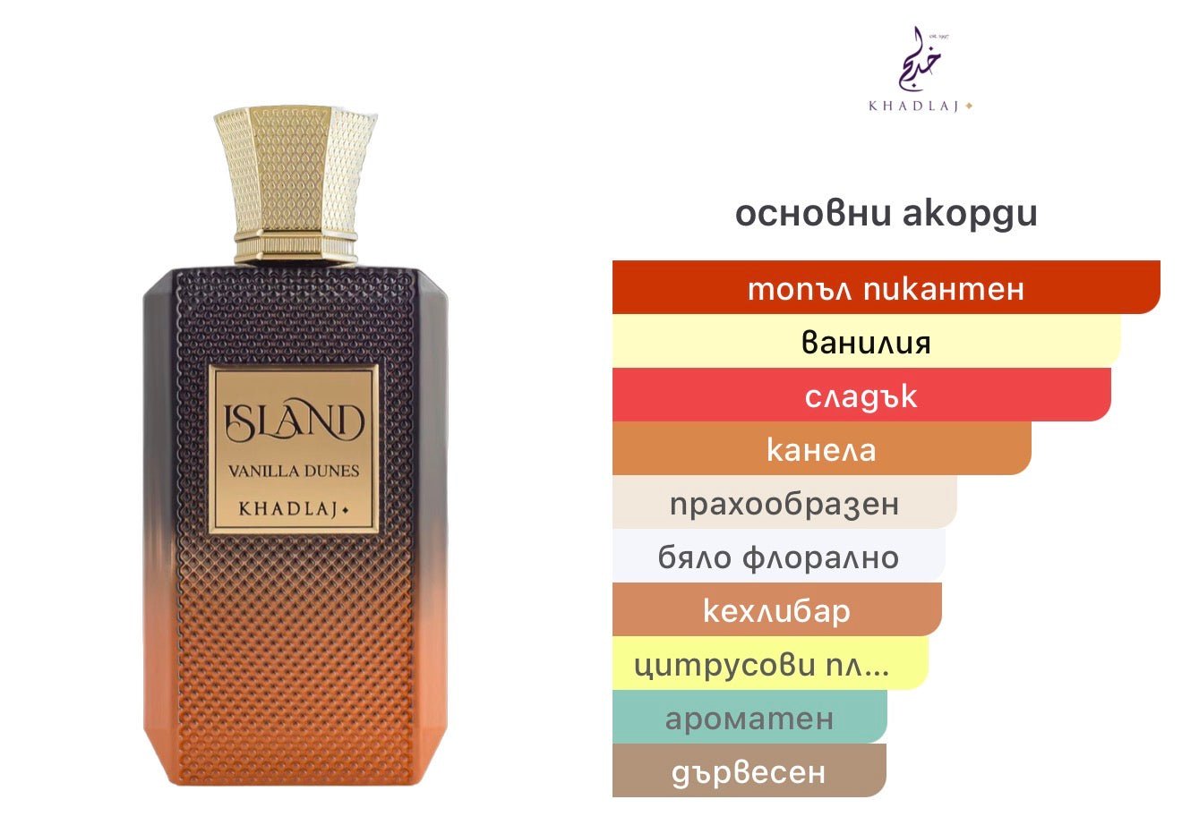 Khadlaj Island Vanilla Dunes ExDP 100 мл. – оригинален парфюм, продуктова снимка 5