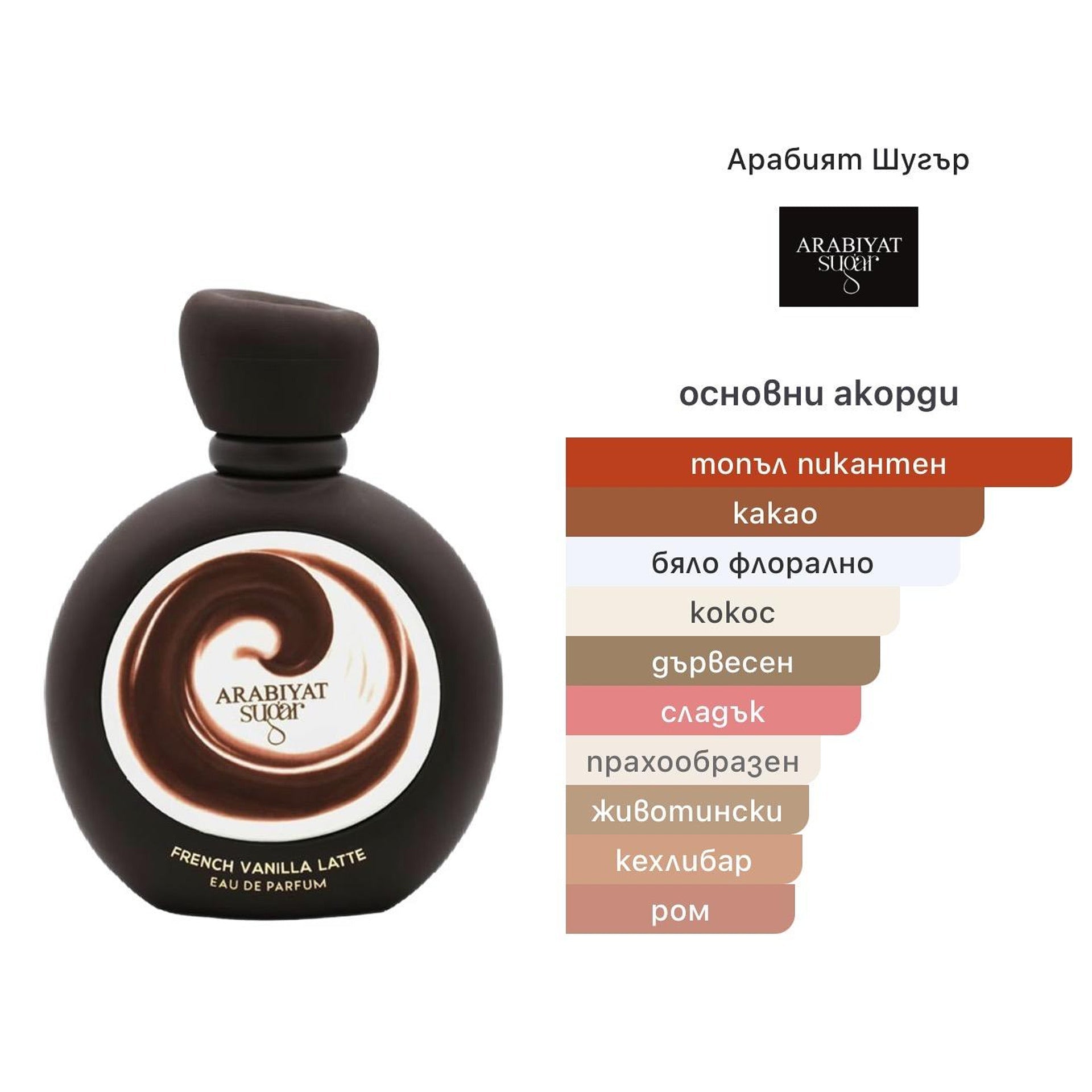 Arabiyat Sugar French Vanilla Latte EDP 100ml – оригинален парфюм, продуктова снимка 5