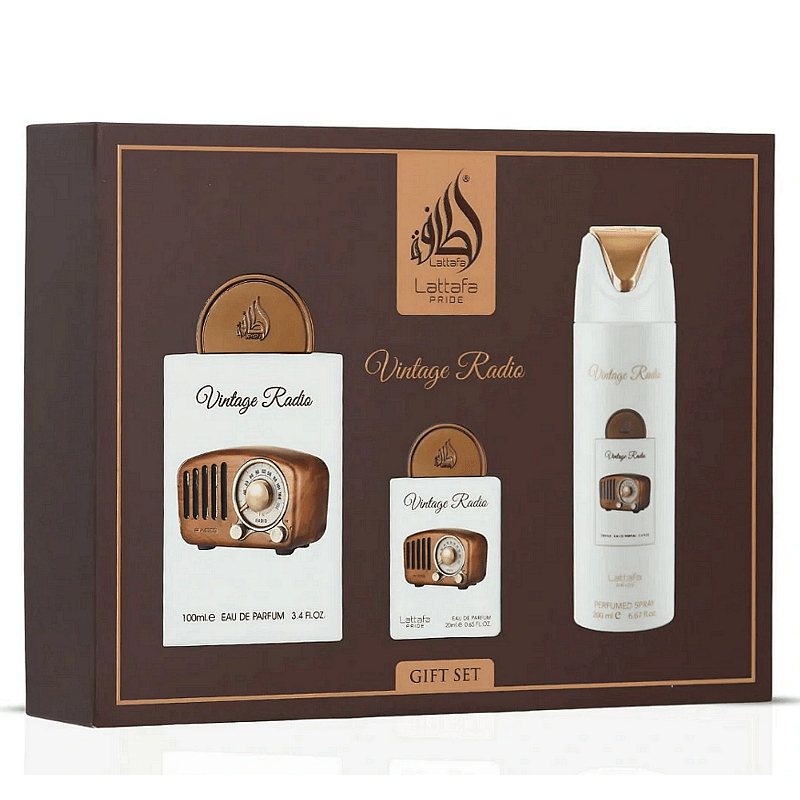 Lattafa Pride Vintage Radio подаръчен сет – оригинален комплект, продуктова снимка 3
